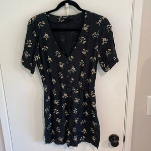 Madewell Floral Shorts Romper Size Small